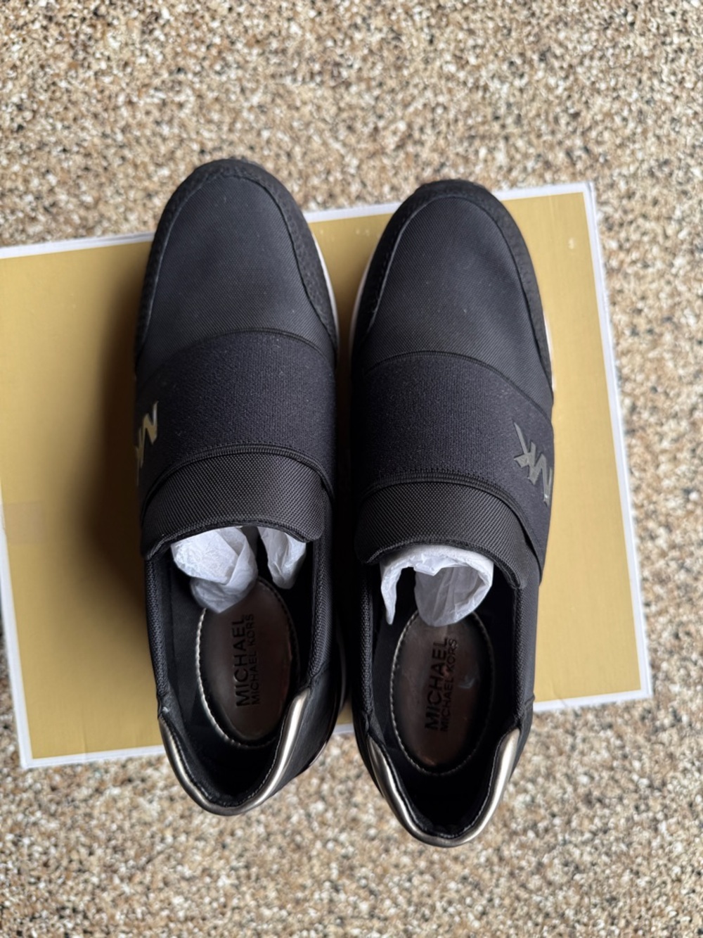 Michael Kors Women’s Slip-On Sneakers in Black - Picture 3 of 6